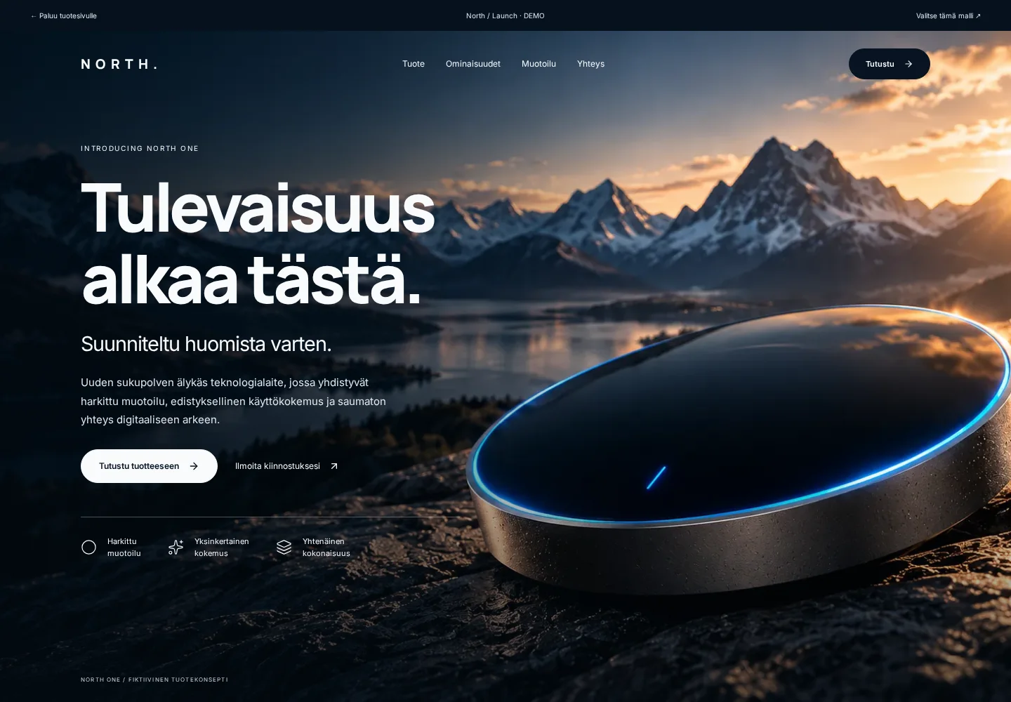 North / Launch – kuvakaappaus demosta